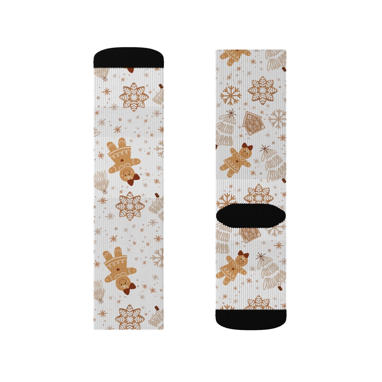 Gingerbread Sublimation Socks