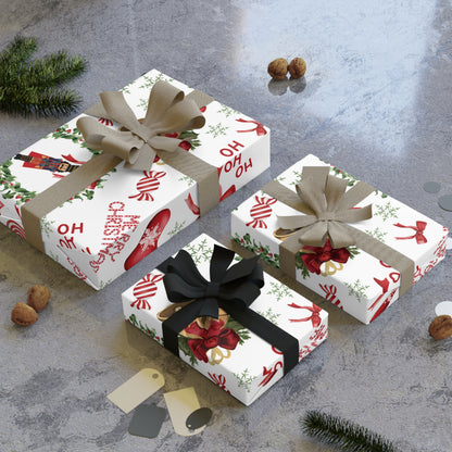 Festive Nutcracker Christmas Wrapping Paper Roll