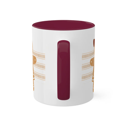 Personalized Gingerbread Girl Mug with Monogram & Colored Interior