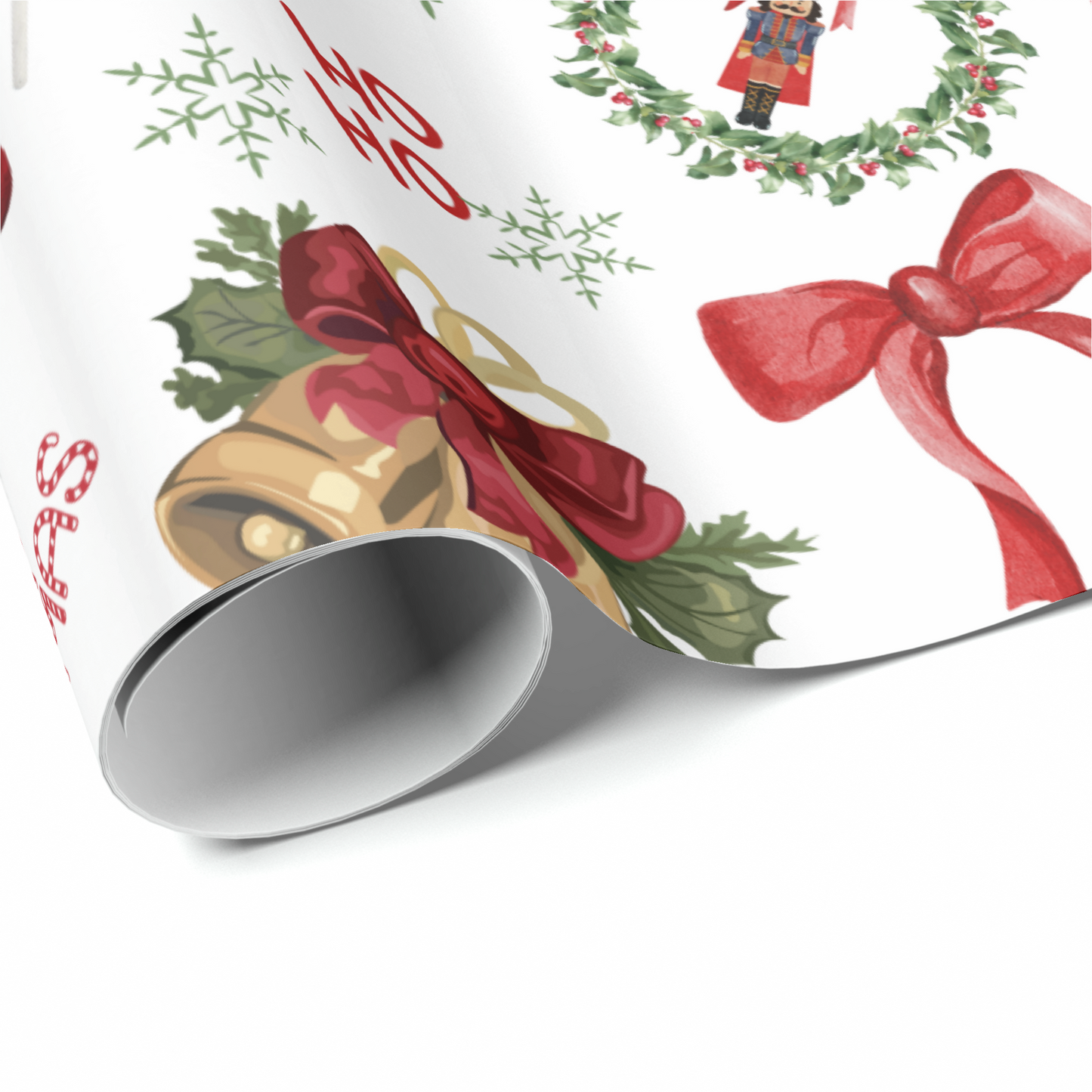 Festive Nutcracker Christmas Wrapping Paper Roll