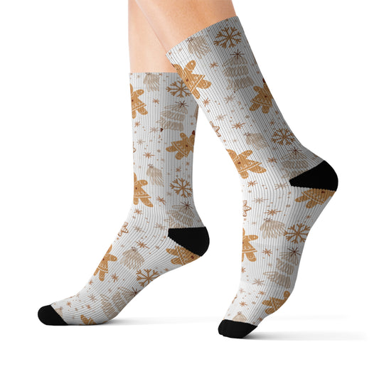 Gingerbread Sublimation Socks