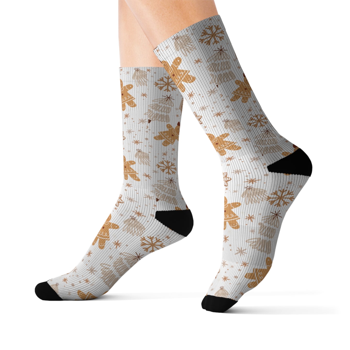 Gingerbread Sublimation Socks