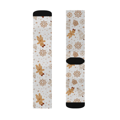 Gingerbread Sublimation Socks