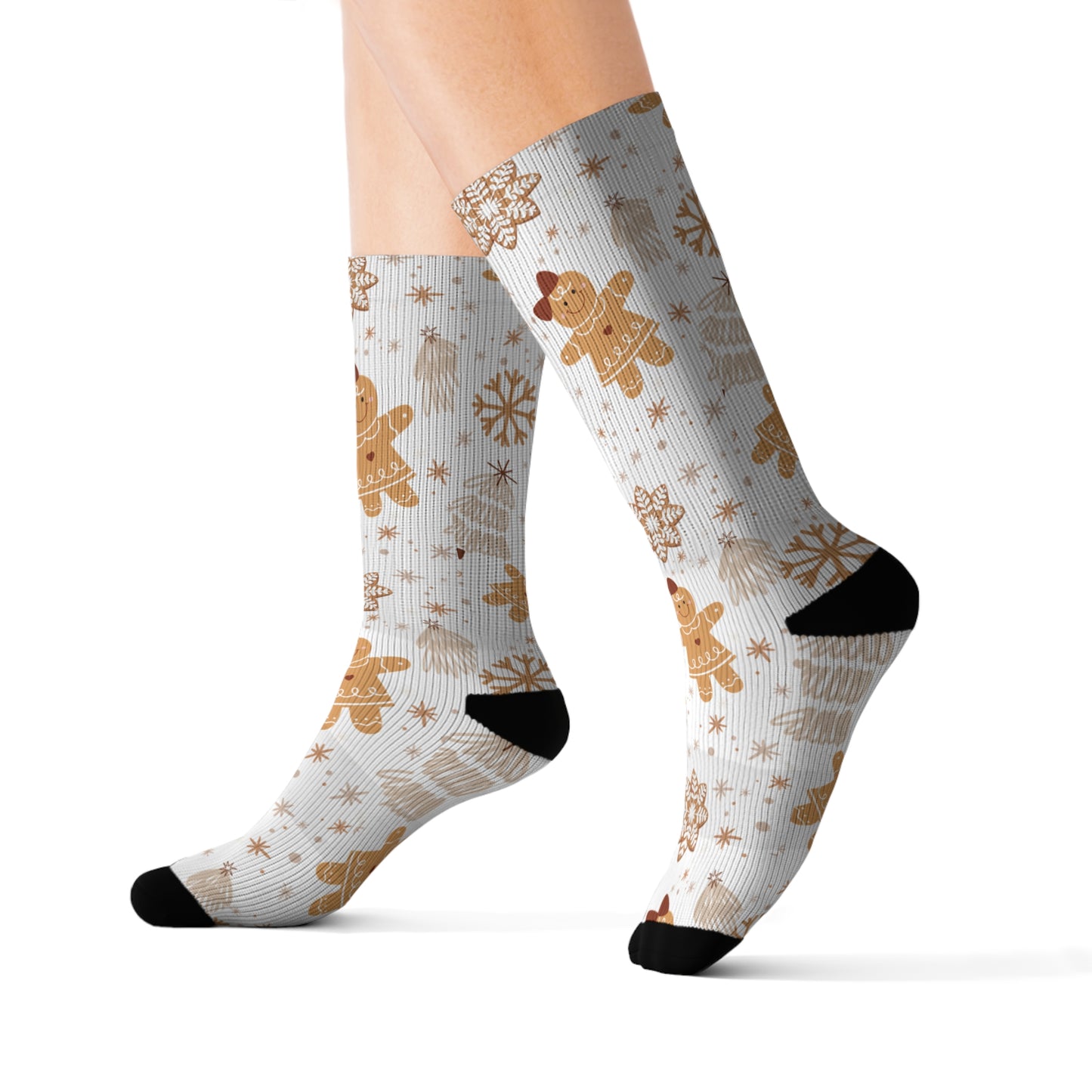 Gingerbread Sublimation Socks