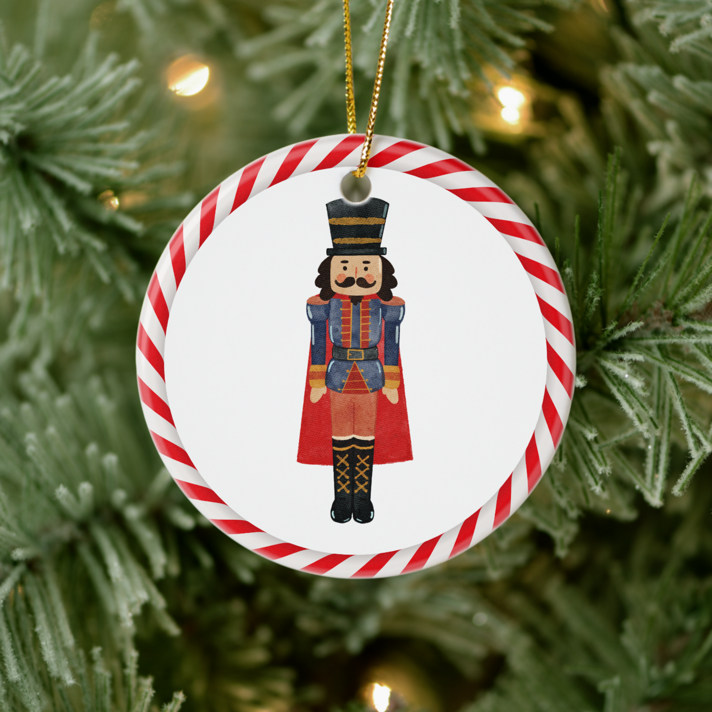 Nutcracker & Red Bow Christmas Ornaments (7 Variants)